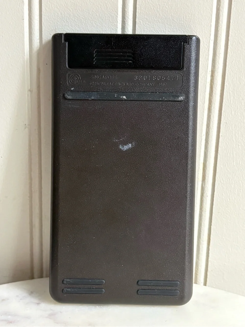 Vintage Hewlett-Packard 10B Business Calculator w/Protective Travel Case Brown